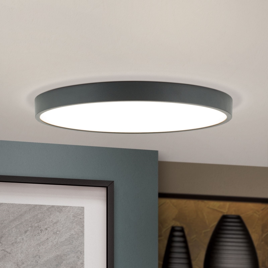 Светодиодный потолочный светильник BULLY LED/28W/230V диаметр 28 см черный
