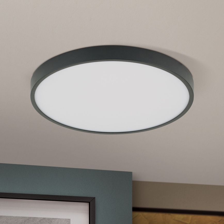 Светодиодный потолочный светильник BULLY LED/28W/230V диаметр 28 см черный
