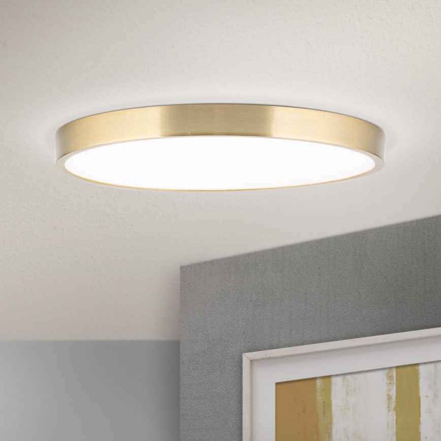 Светодиодный потолочный светильник BULLY LED/28W/230V диаметр 28 см золотистый