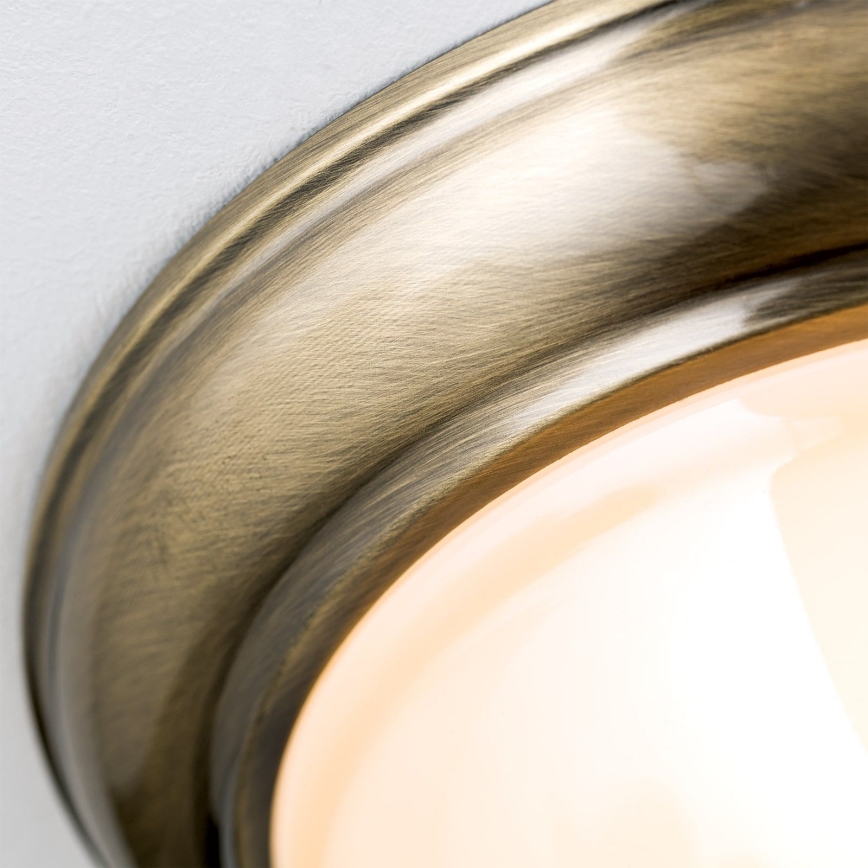 Стельовий світильник AUSTRIAN OLD LAMP 2xE27/60W/230V діаметр 27 см бронза/бежевий