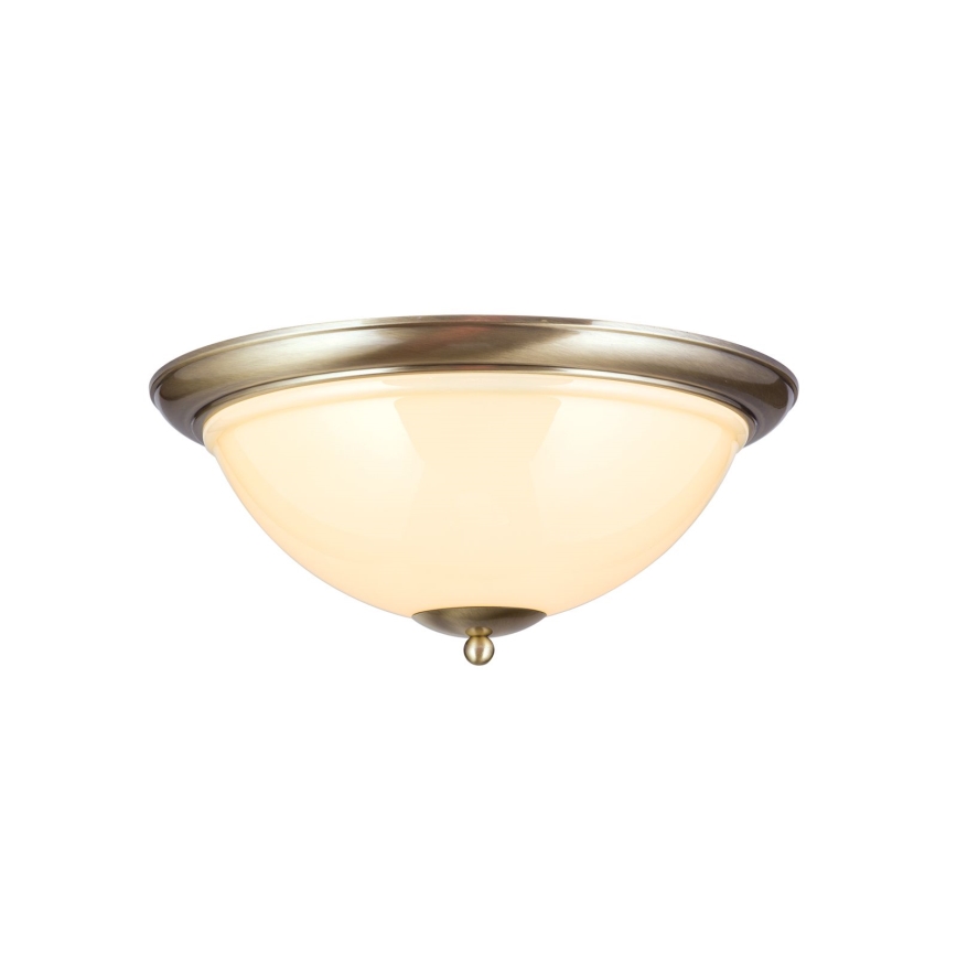 Стельовий світильник AUSTRIAN OLD LAMP 3xE27/60W/230V діаметр 50 см бронза/бежевий