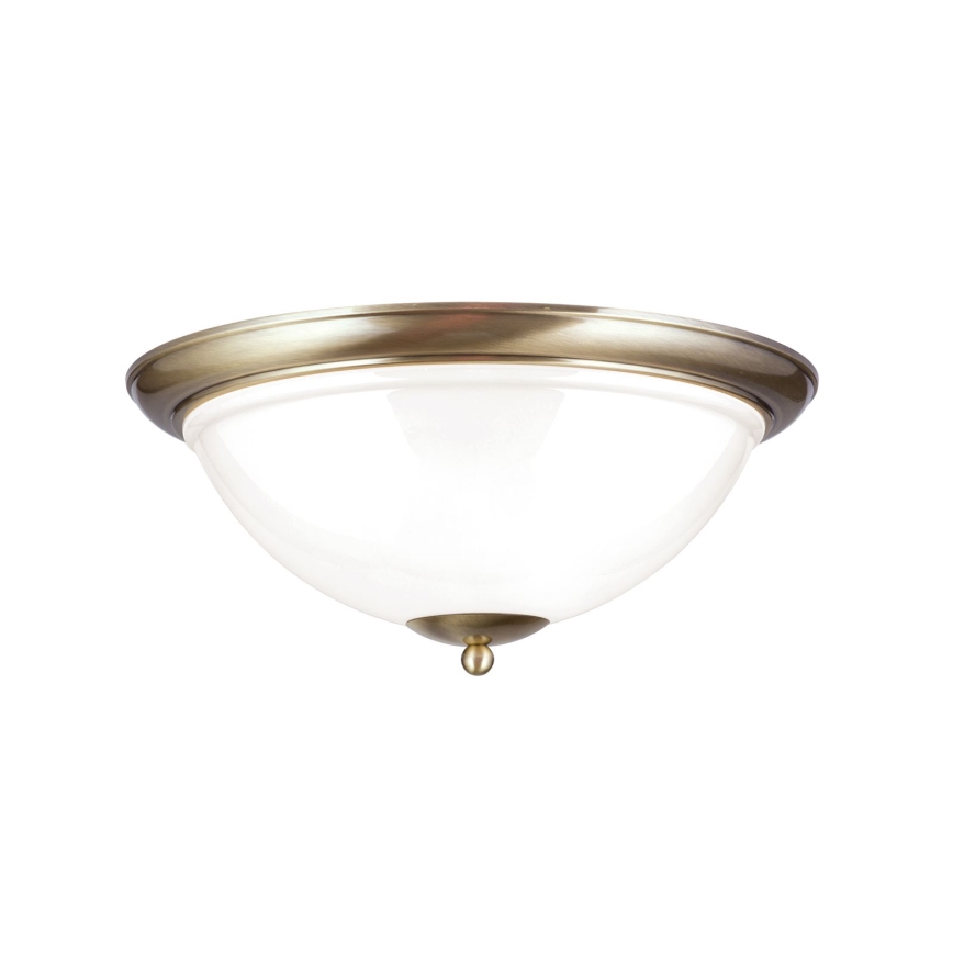 Стельовий світильник AUSTRIAN OLD LAMP 3xE27/60W/230V діаметр 50 см бронза/білий