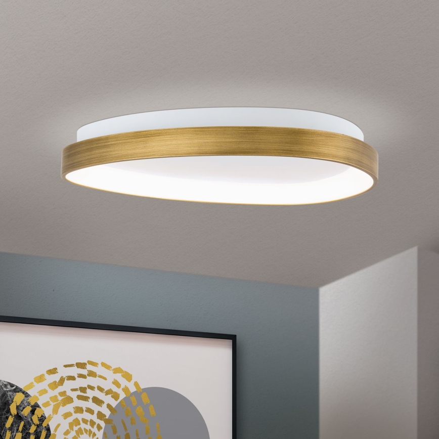 Светодиодный потолочный светильник CHARLIE LED/35W/230V диаметр 45 см золотистый