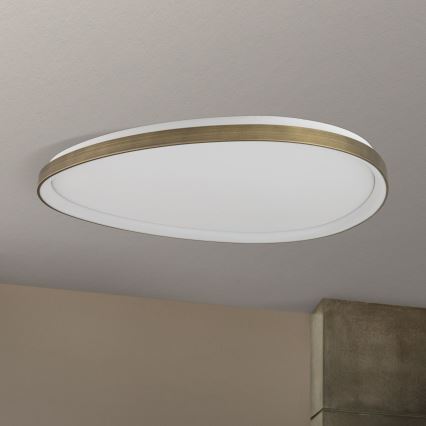 Стельовий LED світильник CHARLIE LED/72W/230V діаметр 80 см золотий
