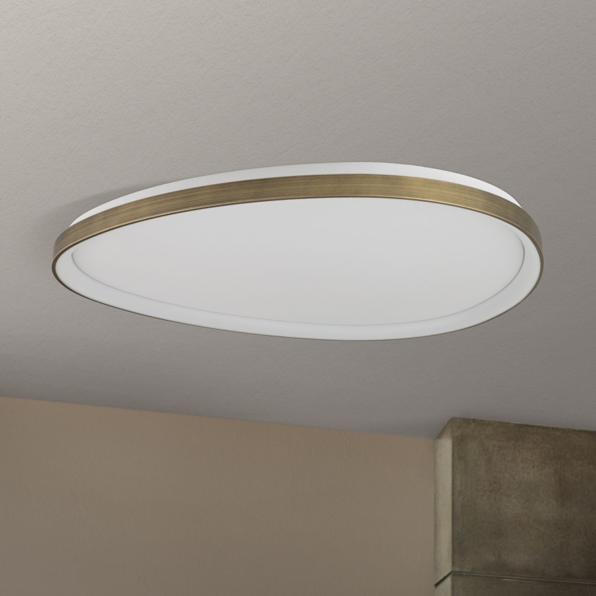Светодиодный потолочный светильник CHARLIE LED/72W/230V диаметр 80 см золотистый