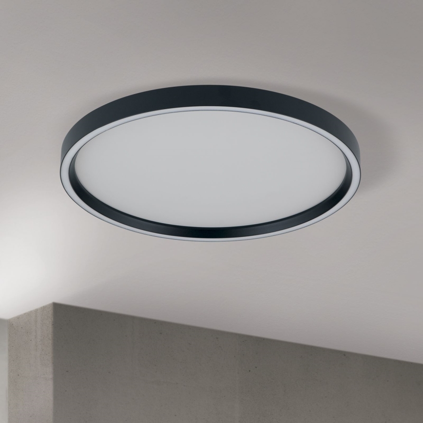 Світлодіодний регульований стельовий світильник MASCA LED/36W/230V 2700/3350/4000K діаметром 40 см чорний