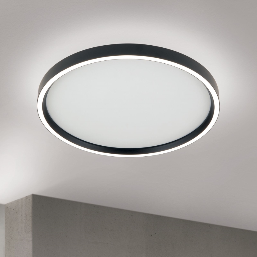Светодиодный потолочный светильник с регулированием яркости MASCA LED/36W/230V 2700/3350/4000K диаметр 40 см черный