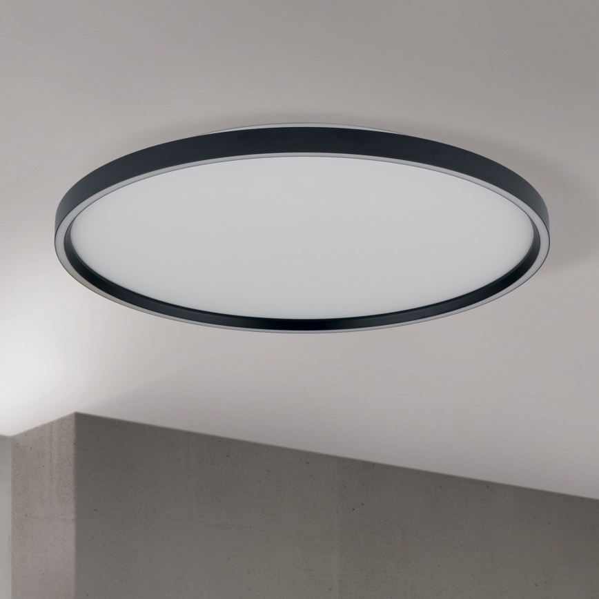 Светодиодный регулируемый потолочный светильник MASCA LED/47W/230V 2700/3350/4000K диаметр 60 см черный
