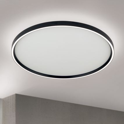 Світильник стельовий світлодіодний димований MASCA LED/47W/230V 2700/3350/4000K діам. 60 см чорний