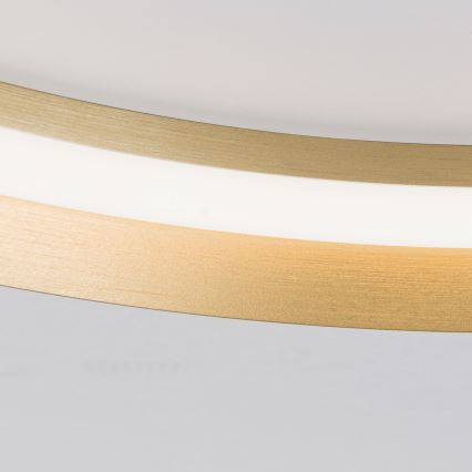 Світлодіодний регульований стельовий світильник MANTA LED/38W/230V 2700/3000/4000K діаметром 45 см золотистий
