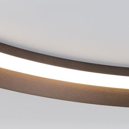 Светодиодный потолочный светильник с регулированием яркости MANTA LED/38W/230V 2700/3000/4000K диаметр 45 см коричневый