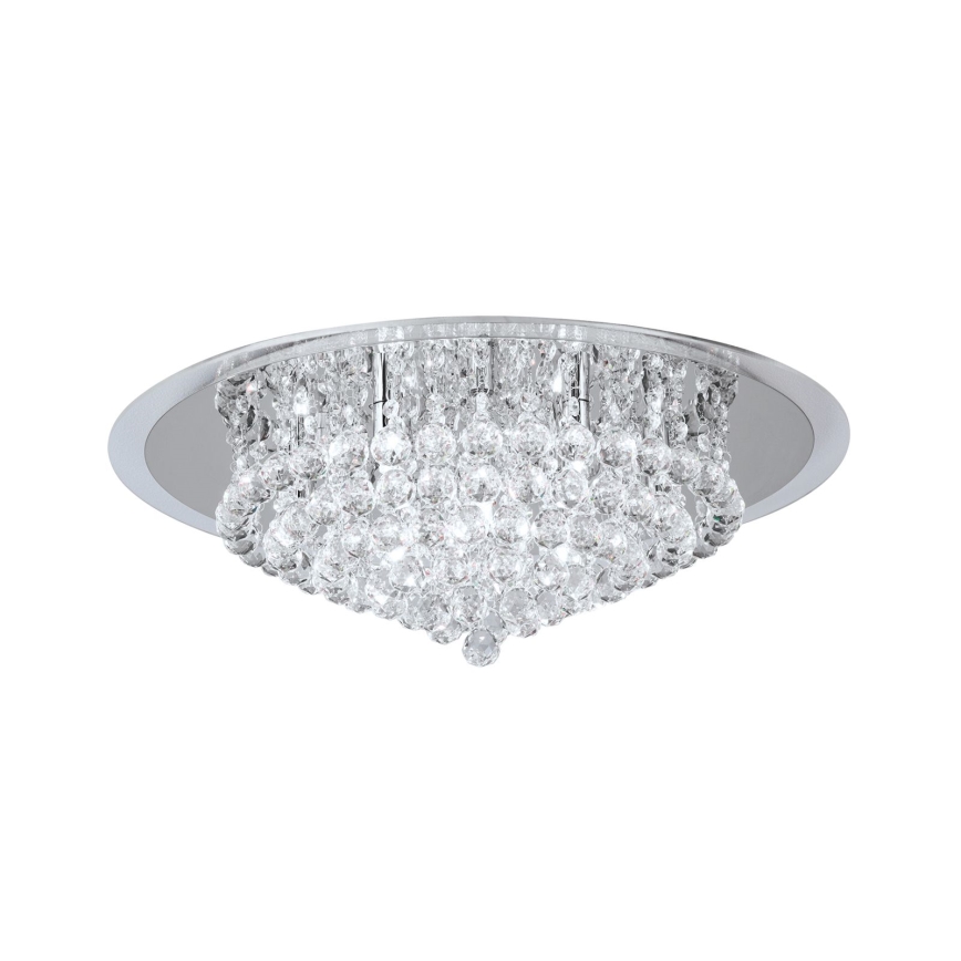 Хрустальный потолочный светильник GLORIA 9xG9/40W/230V диаметр 62 см прозрачный/блестящий хром