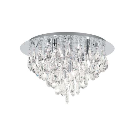 Хрустальный потолочный светильник CELESTE 6xG9/40W/230V диаметр 45 см блестящий хром