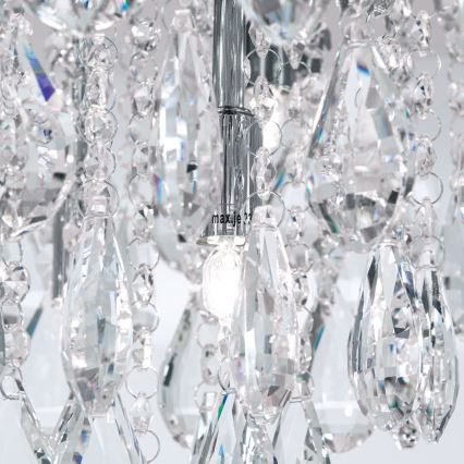 Хрустальный потолочный светильник CELESTE 6xG9/40W/230V диаметр 45 см блестящий хром