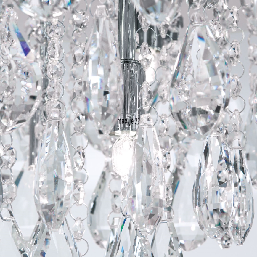 Хрустальный потолочный светильник CELESTE 6xG9/40W/230V диаметр 45 см блестящий хром