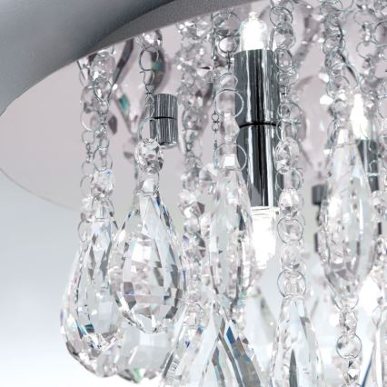 Хрустальный потолочный светильник CELESTE 6xG9/40W/230V диаметр 45 см блестящий хром