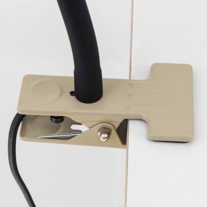 Гибкая настольная лампа с зажимом DOTTY 1xGU10/10W/230V бежевый/черный