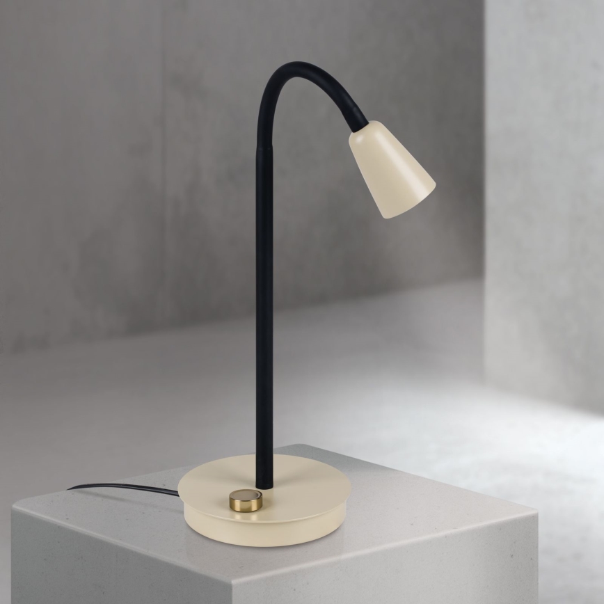 Гнучка настільна лампа DOTTY з регулюванням яскравості 1xGU10/10W/230V бежево/чорна