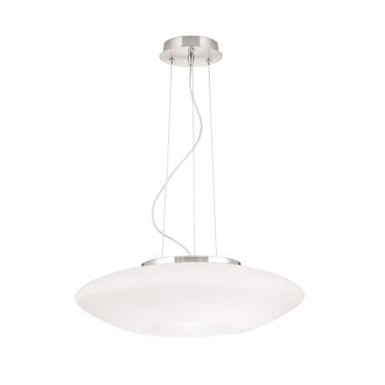 Підвісна люстра BLANC 2xE27/60W/230V діаметр 49 см матовий хром