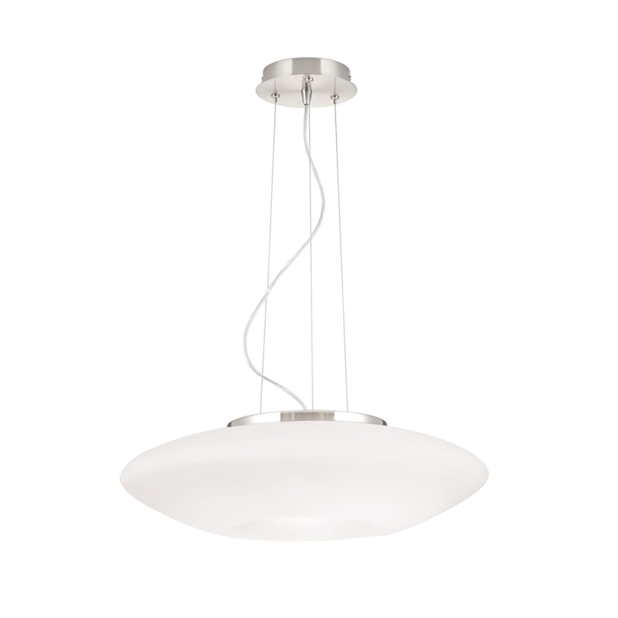 Підвісна люстра BLANC 2xE27/60W/230V діаметр 49 см матовий хром