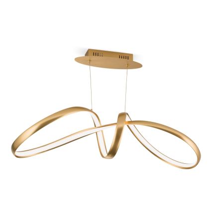 Світлодіодна підвісна люстра з регулюванням яскравості CIRCUS LED/36W/230V золотий