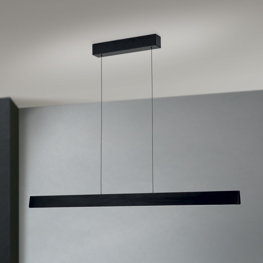 Світлодіодна підвісна люстра з регулюванням яскравості TARA LED/44W/230V 2700/3800/4500/5700K чорний
