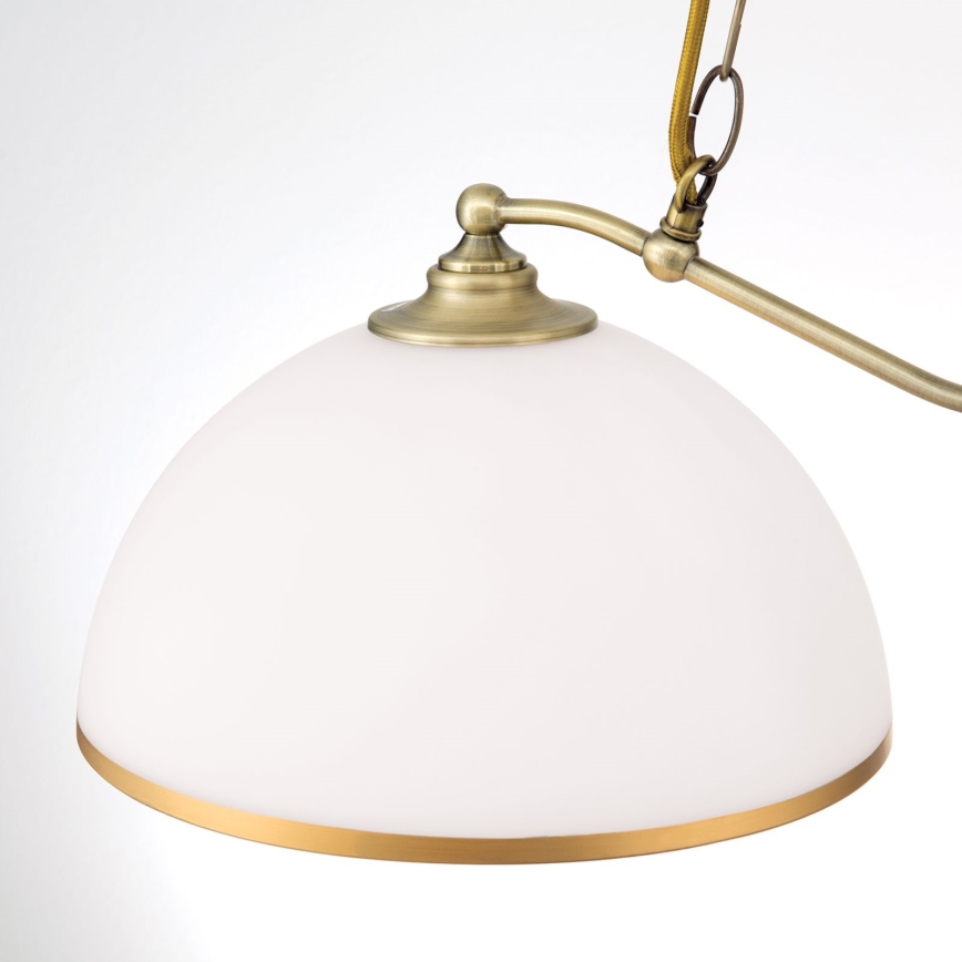 Люстра на цепи OLD LAMP 2xE27/40W/230V белый/латунь