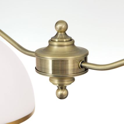 Люстра на цепи OLD LAMP 2xE27/40W/230V белый/латунь