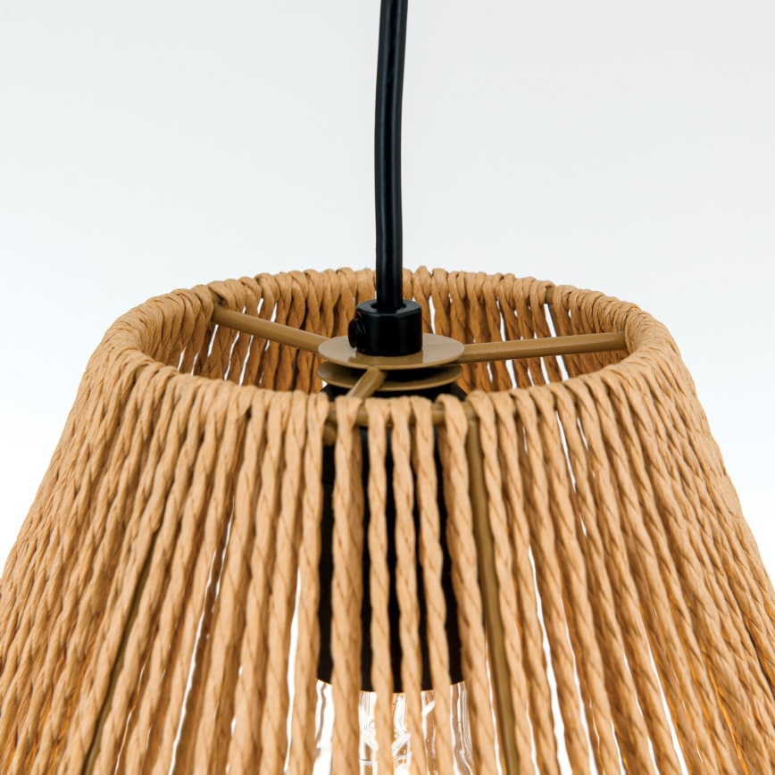 Подвесная люстра JUNGLE 1xE27/40W/230V диаметр 31 cm hemp