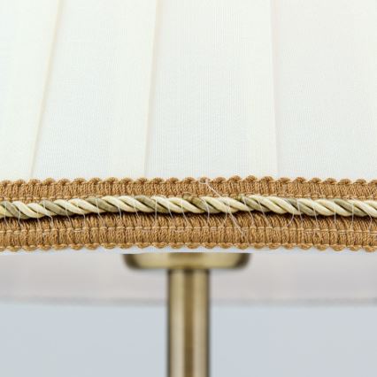 Настільна лампа TONIA 1xE27/60W/230V діаметр 25 см білий/бронза