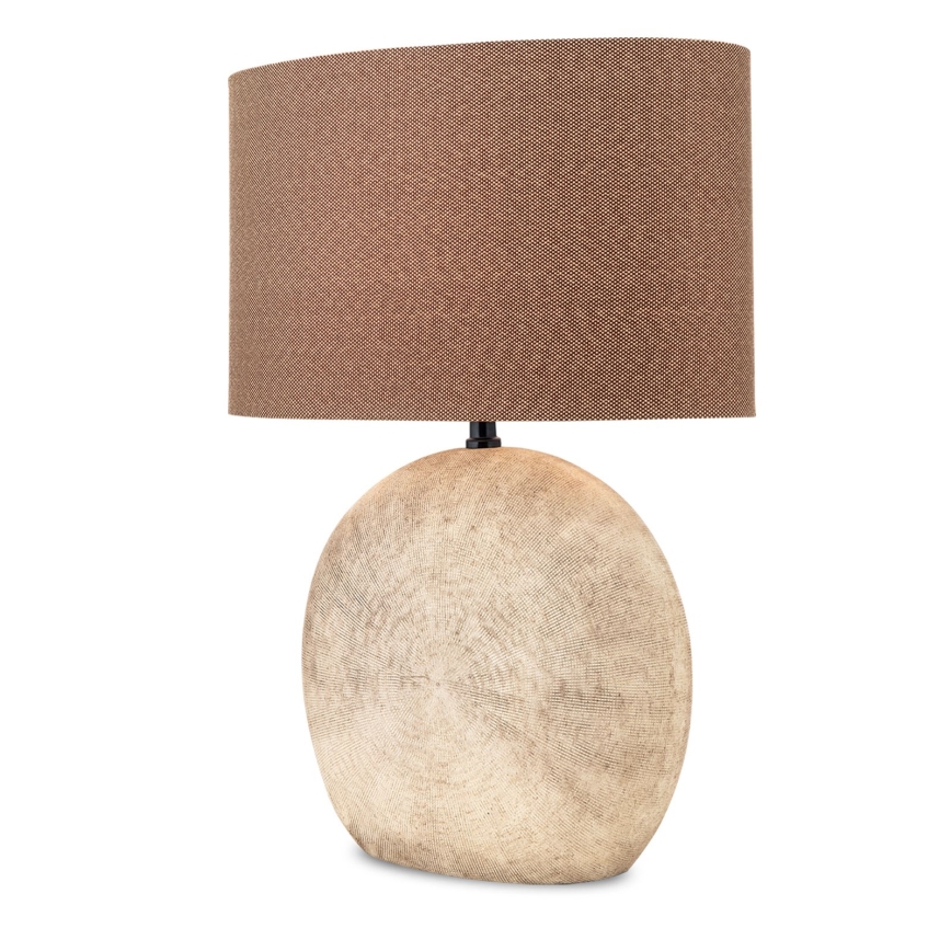 Настольная лампа ETHNO 1xE27/60W/230V керамика коричневый/бежевый