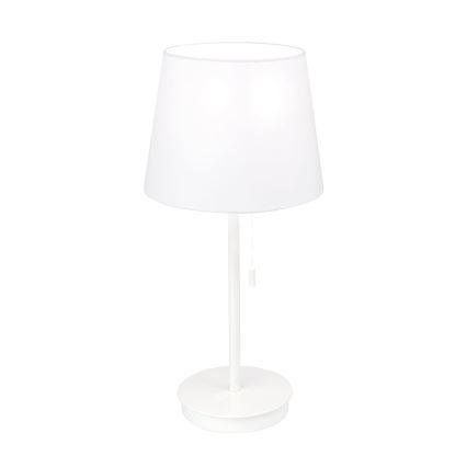 Настільна лампа з USB-портом LUDWIG 1xE27/40W/230V 50 см білий
