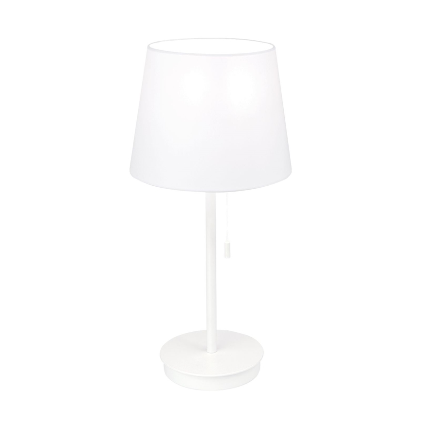 Настільна лампа з USB-портом LUDWIG 1xE27/40W/230V 50 см білий