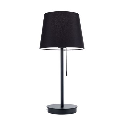 Настільна лампа з USB-портом LUDWIG 1xE27/40W/230V 50 см чорний