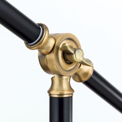 Настільна лампа SCHILLER 1xE27/40W/230V чорний/бронза