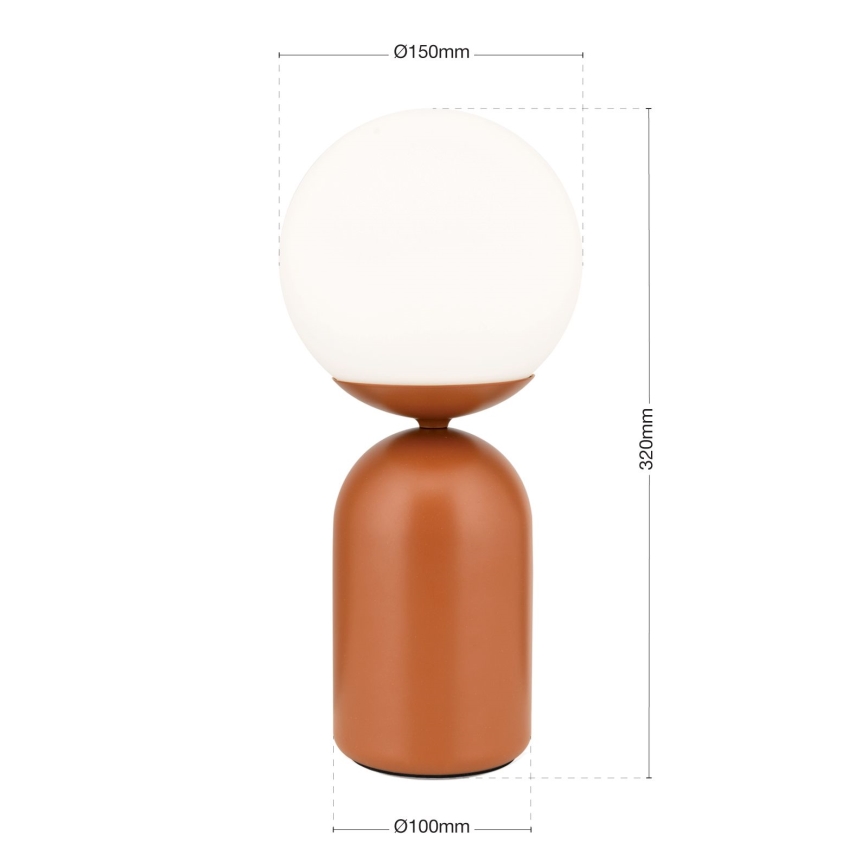 Настільна лампа STANLEY 1xE14/25W/230V кераміка/коричневий