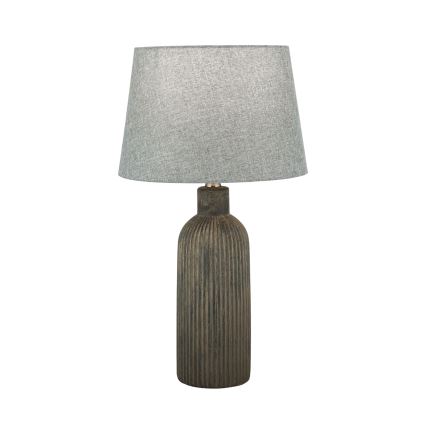 Настольная лампа ORCHID 1xE27/40W/230V керамика коричневая/серая
