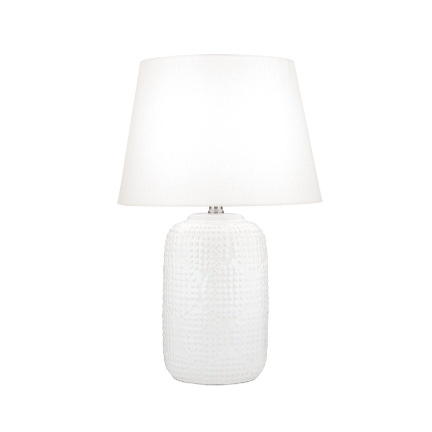Настільна лампа CORAL 1xE27/40W/230V кераміка/білий