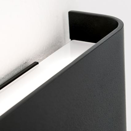 Світлодіодний настінний світильник АССЕНТ 14 Вт/230 В чорний