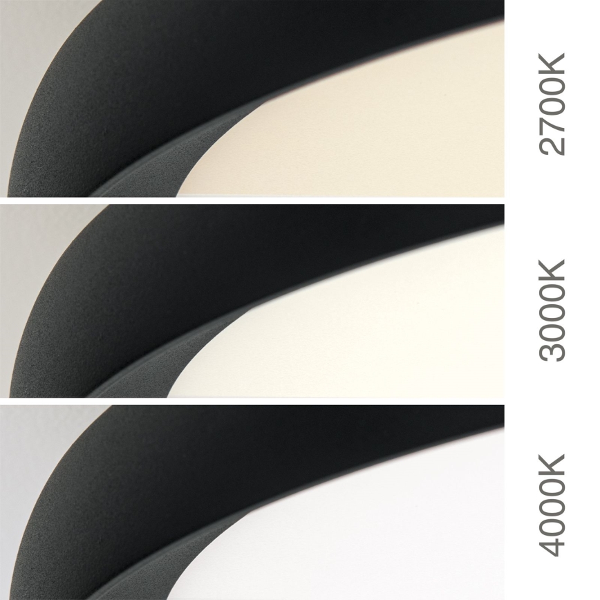 LED стельовий світильник KANT, 30 Вт, 230 В, 2700/3000/4000 К, діаметр 40 см, чорний