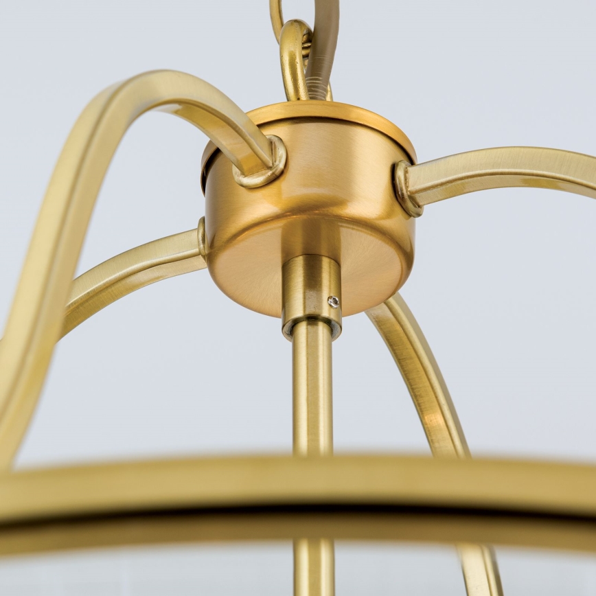 Люстра на ланцюгу BRUNO 6xE14/40W/230V Ø 43 см золота