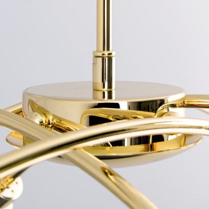 Люстра на штанзі CARLA 8xG9/28W/230V золота