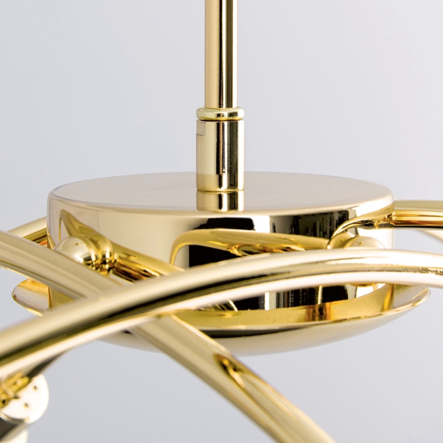 Люстра на штанзі CARLA 8xG9/28W/230V золота