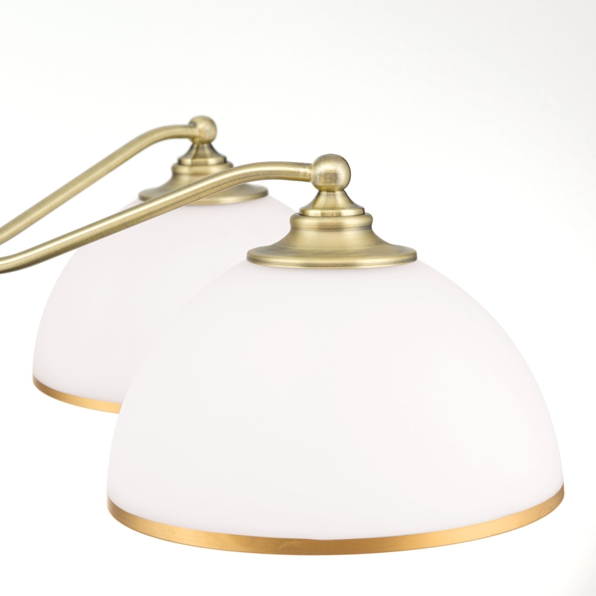 Люстра на ланцюгу OLD LAMP 5xE27/40W/230V діаметр 75 см білий/латунь