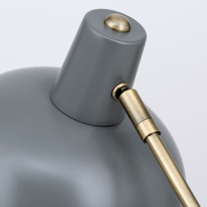 Настільна лампа FEDRA 1xE14/40W/230V сіра/латунь