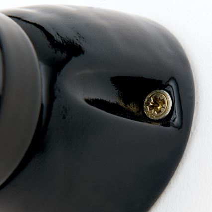 Настінний світильник FROST 1xE27/60W/230V чорний