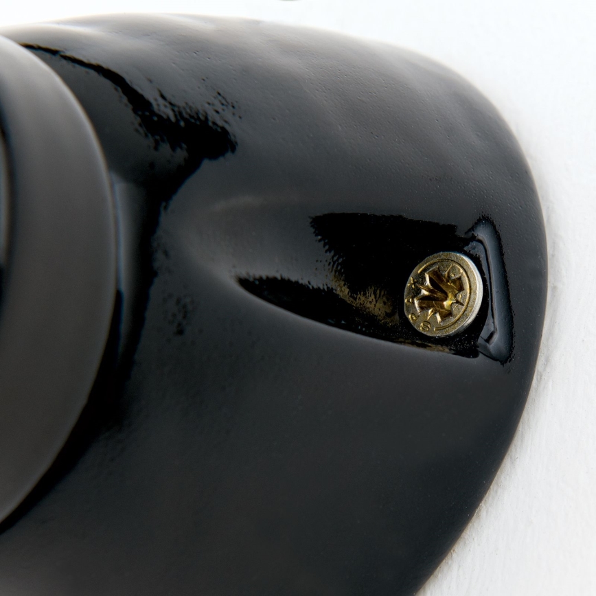 Настінний світильник FROST 1xE27/60W/230V чорний