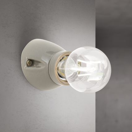 Настінний світильник FROST 1xE27/60W/230V сірий