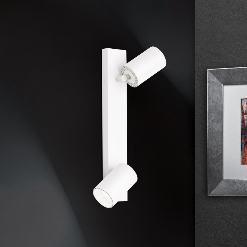 Настінний точковий світильник SEAN 2xGU10/13W/230V білий