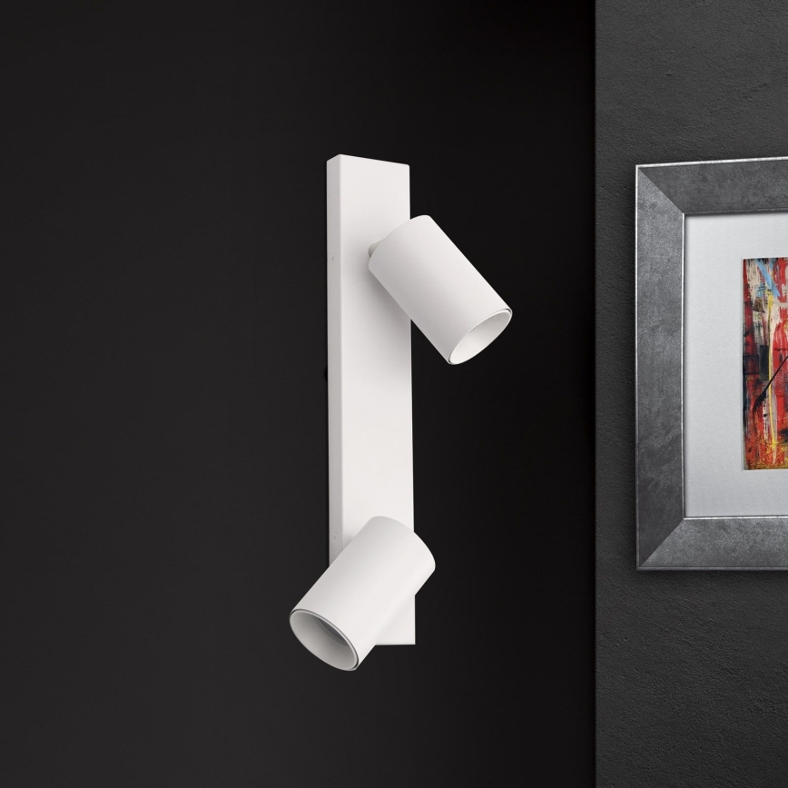 Настінний точковий світильник SEAN 2xGU10/13W/230V білий